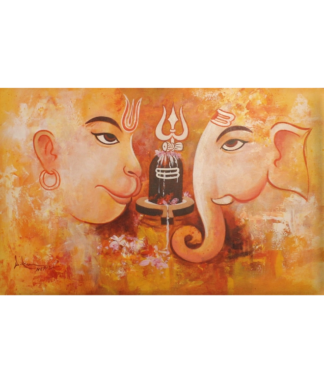Hanuman and Ganesh Ji