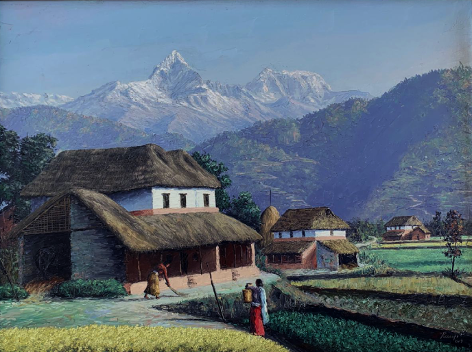 Landscape of Mt. Annapurna Range