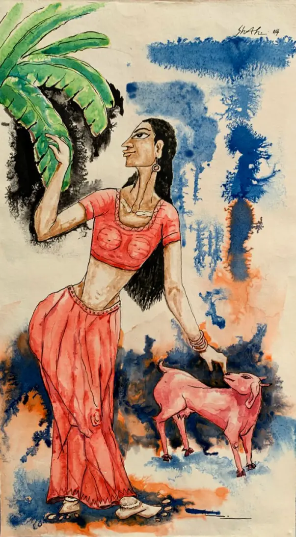 Lady with the Goat