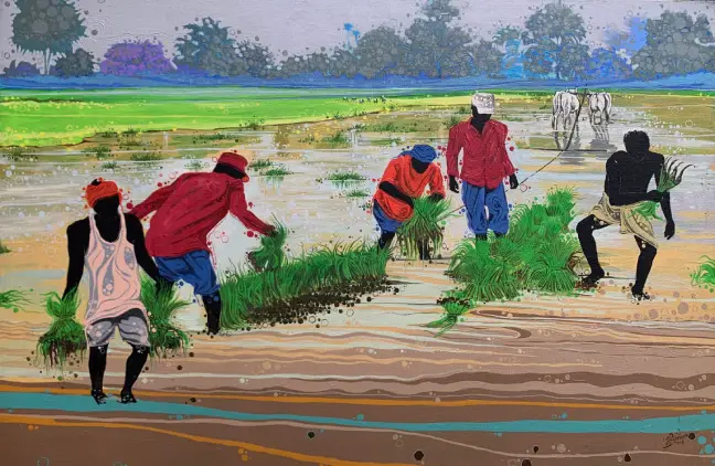 Plantation of Paddy
