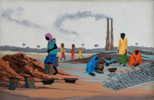Daily Life of Brick Factory