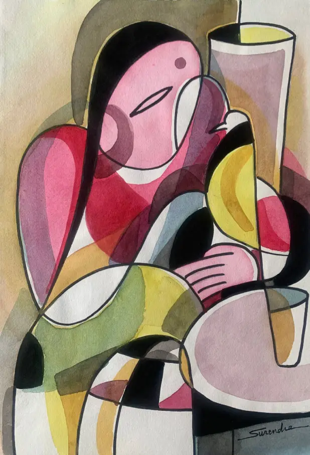 Women with a Bird